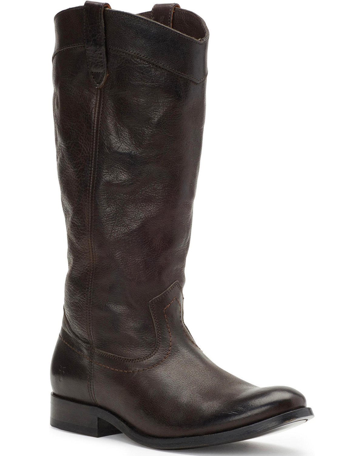 frye melissa pull on boot cognac