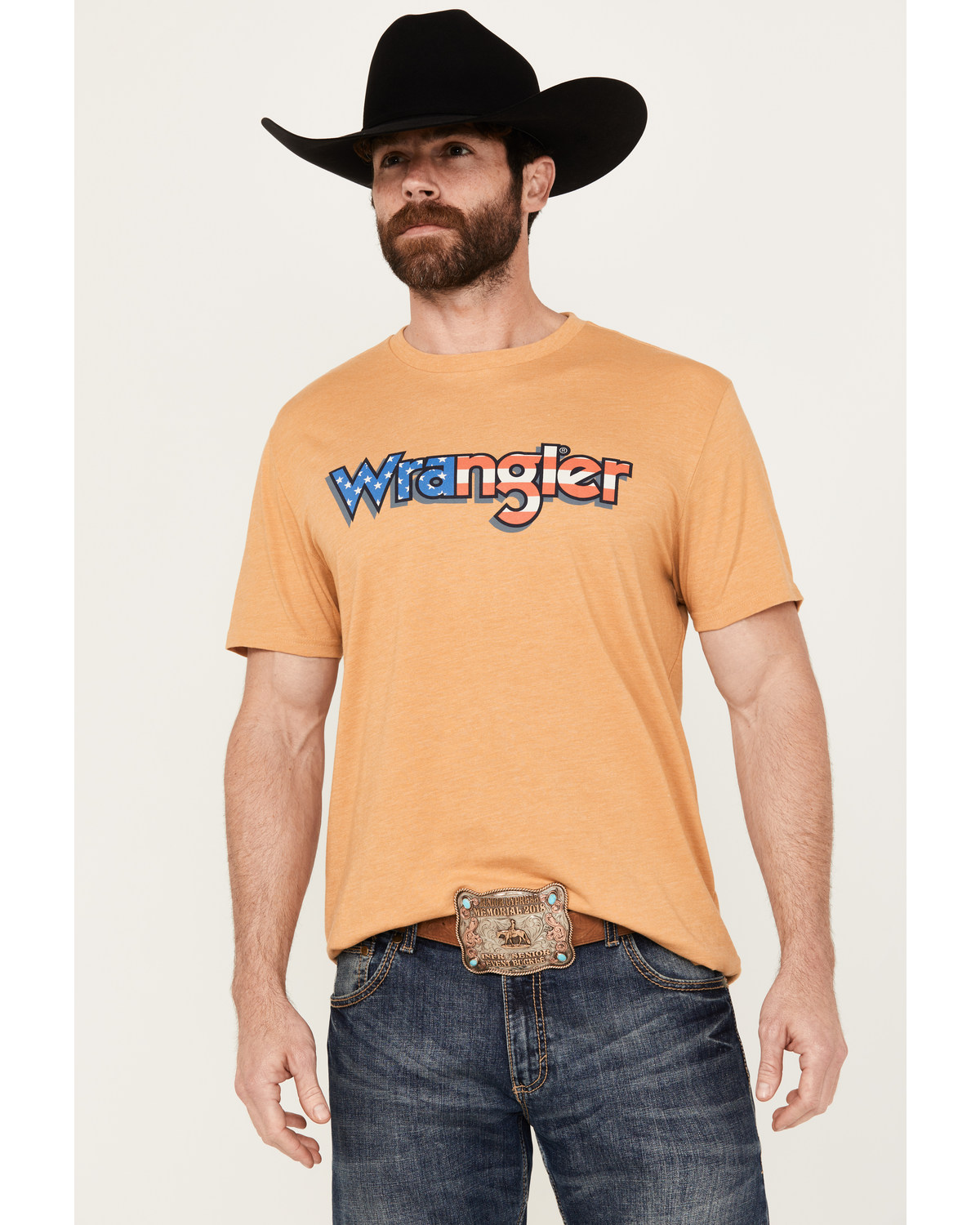 Wrangler Men's Boot Barn Exclusive Americana Logo Short Sleeve Graphic T-Shirt