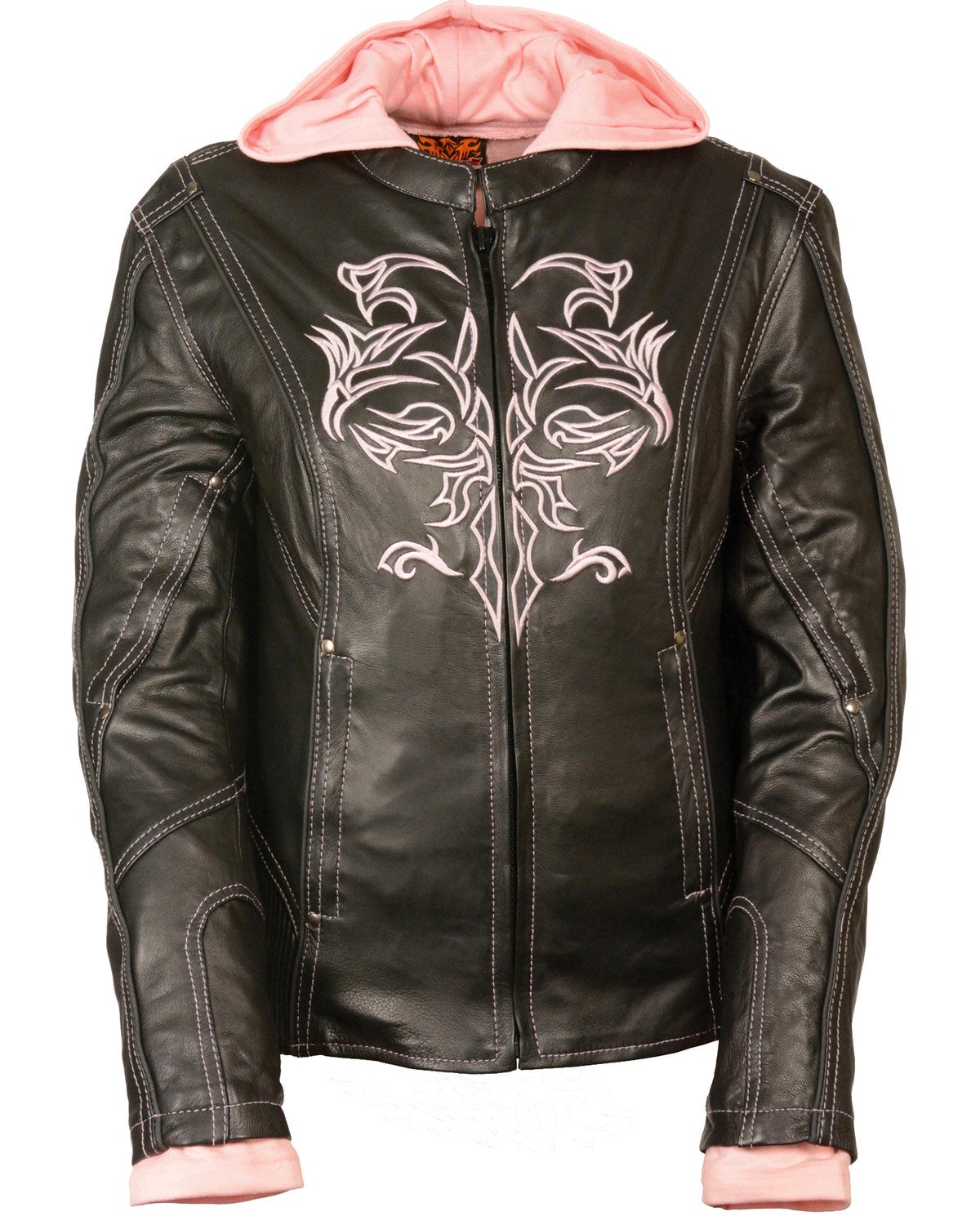 tribal leather jacket