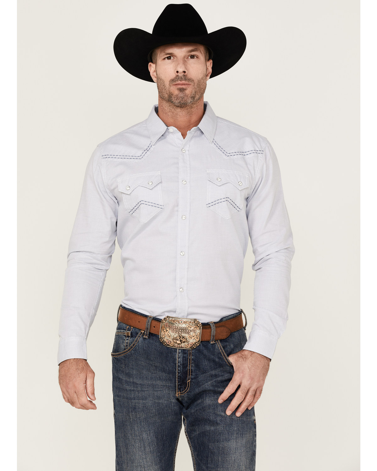 Cody James Men's Sand Creek Tonal Solid Long Sleeve Snap Western Shirt