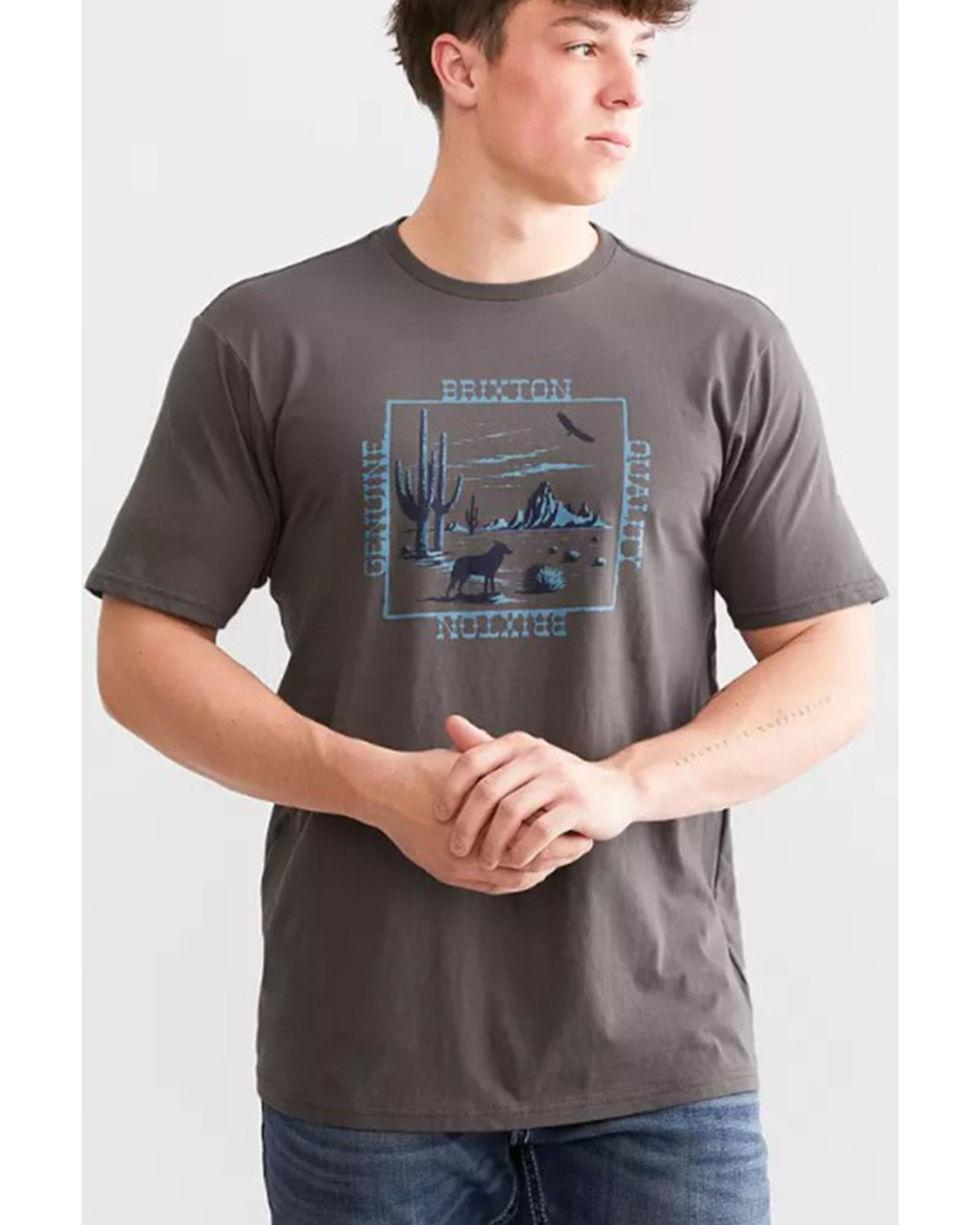 Brixton Men's Prescott Desert Short Sleeve Graphic T-Shirt