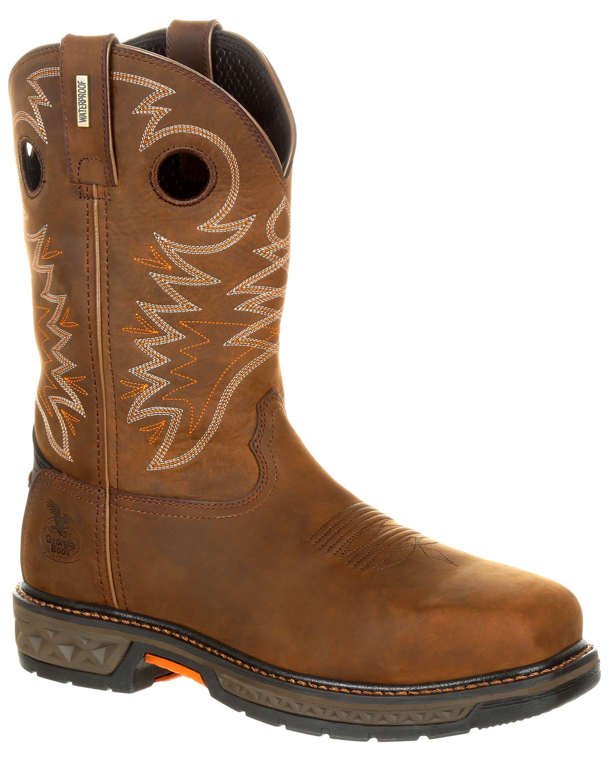 Georgia Boot Men S Carbo Tec Lt Waterproof Western Work Boots Alloy Toe Boot Barn