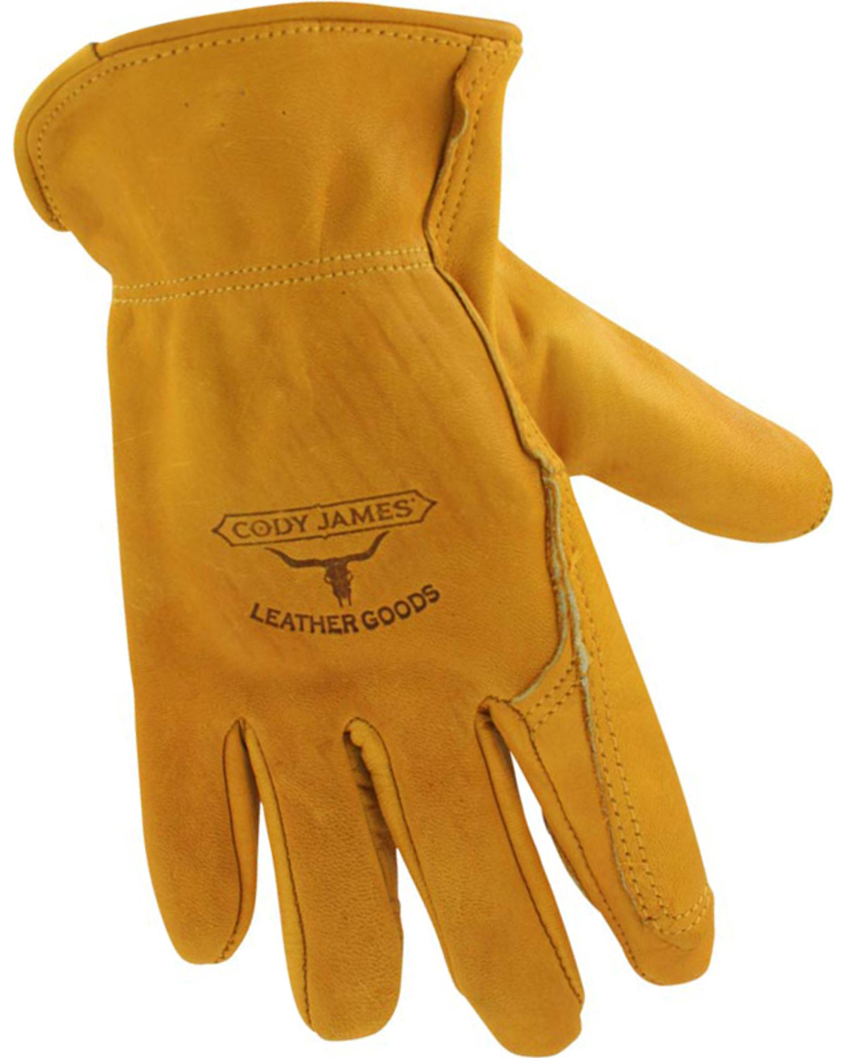 Cody James® Men's Gold Grain Cowhide Work Gloves