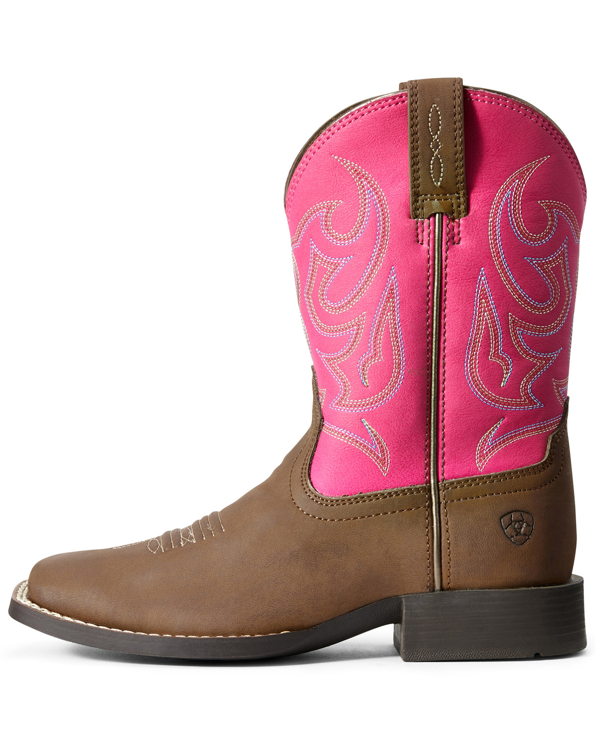 Ariat Youth Girls' Sport Champ Western Boots Wide Square Toe Boot Barn
