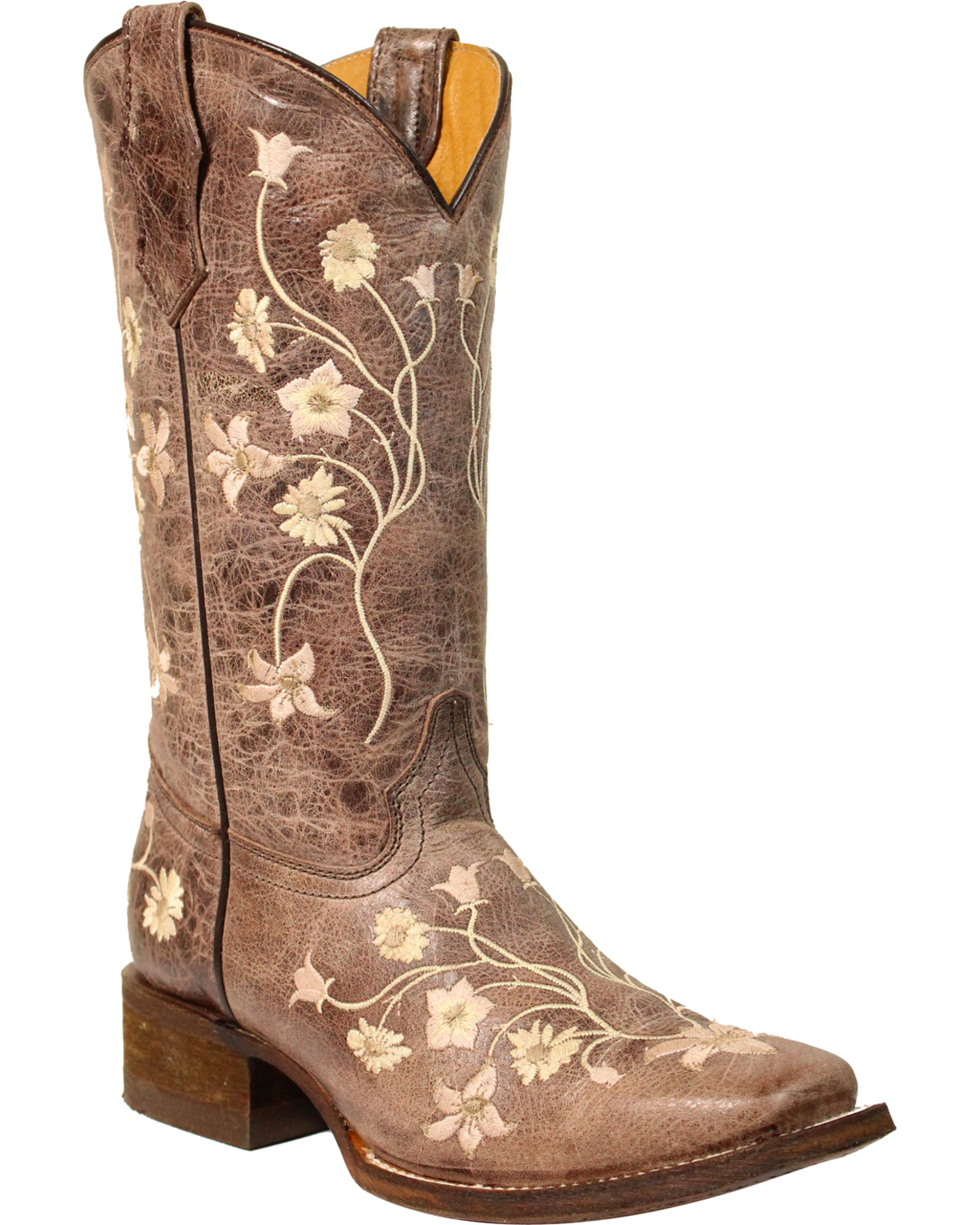 girl square toe cowgirl boots