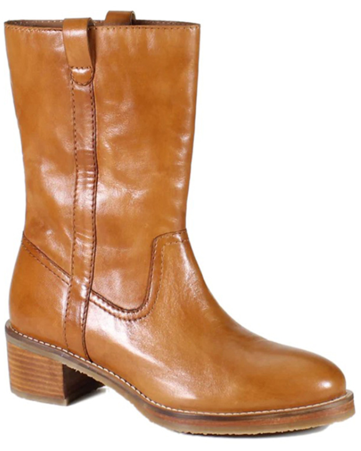Diba True Women's Crush It Leather Boots - Round Toe