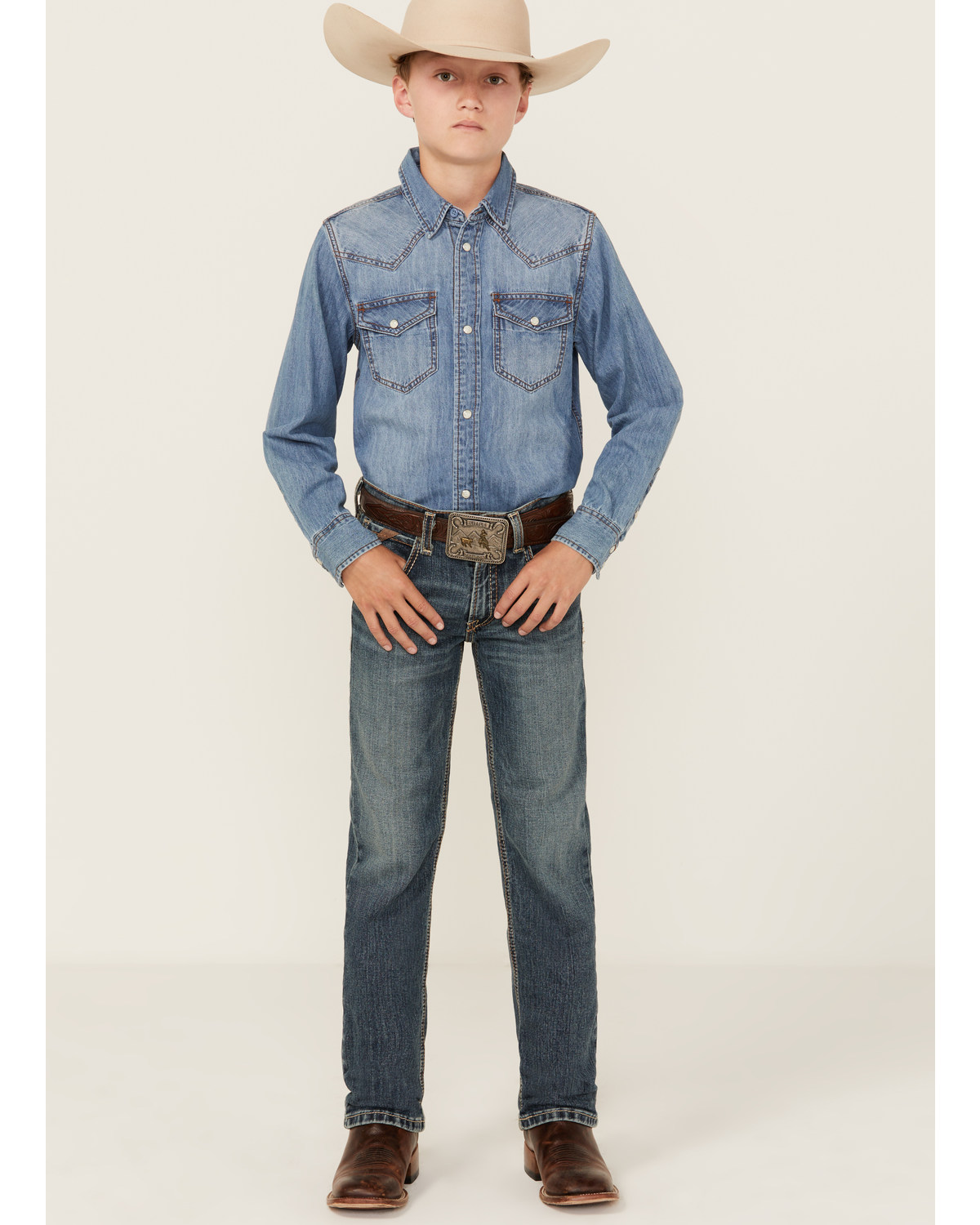 Ariat Boys' Murphy Slim Straight Denim Jeans