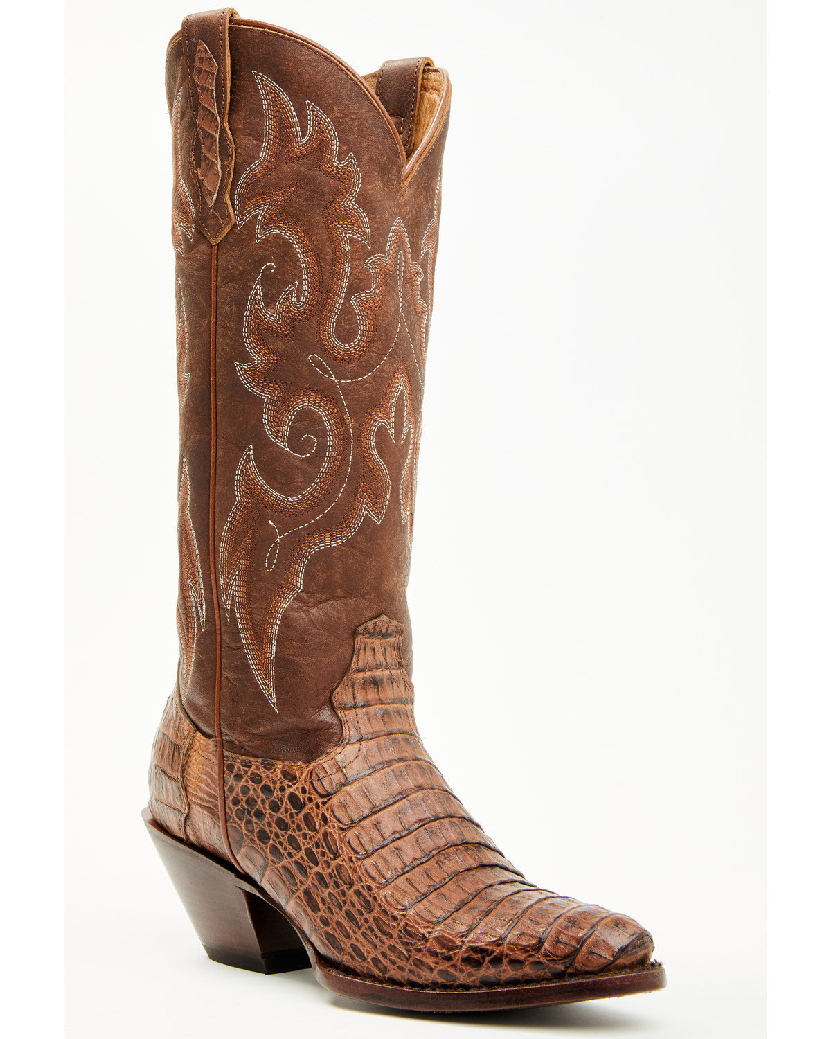 Shyanne Women's Aurelia Exotic Caiman Western Boots - Pointed Toe