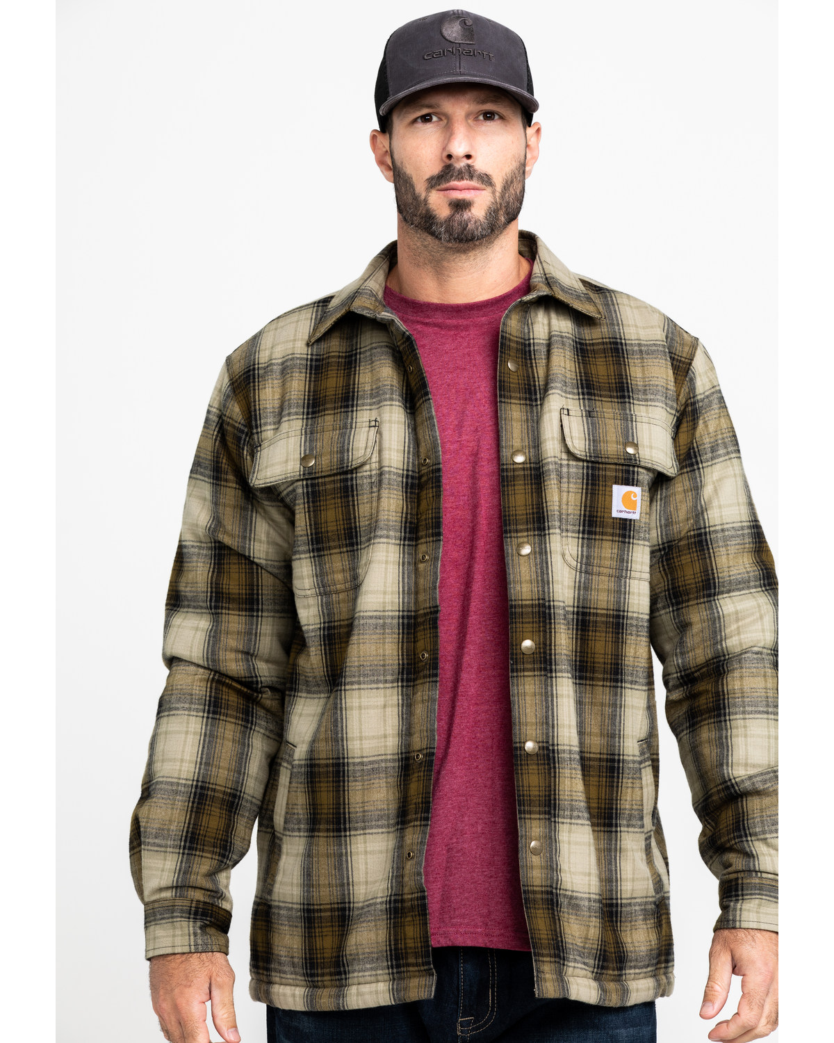 Carhartt hubbard hot sale flannel shirt