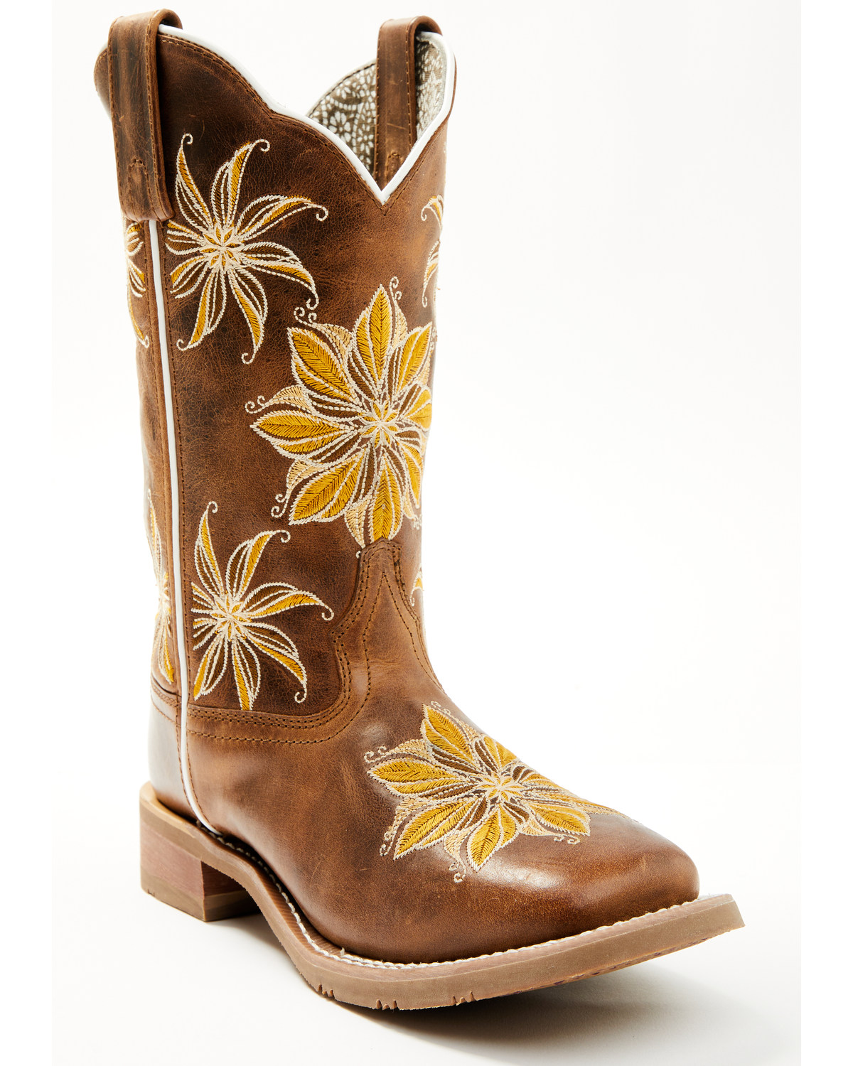 Laredo Women's Melrose Floral Western Boots - Broad Square Toe