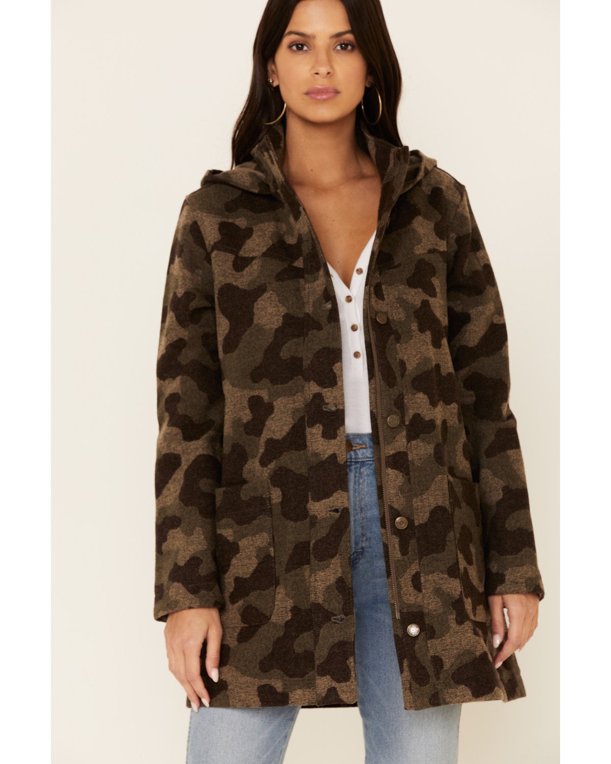 camo wool jacket