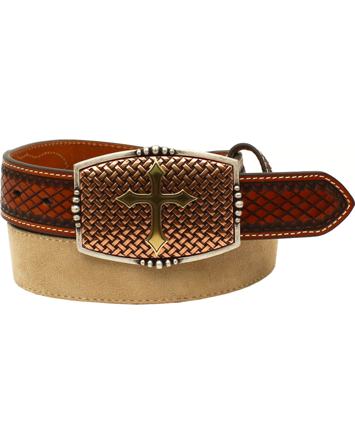 Nocona Men&#39;s Embossed Tabs Western Belt | Boot Barn