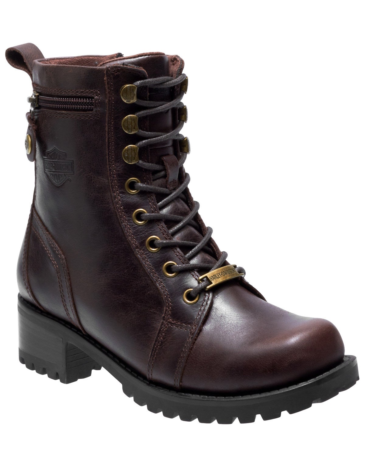 brown harley boots