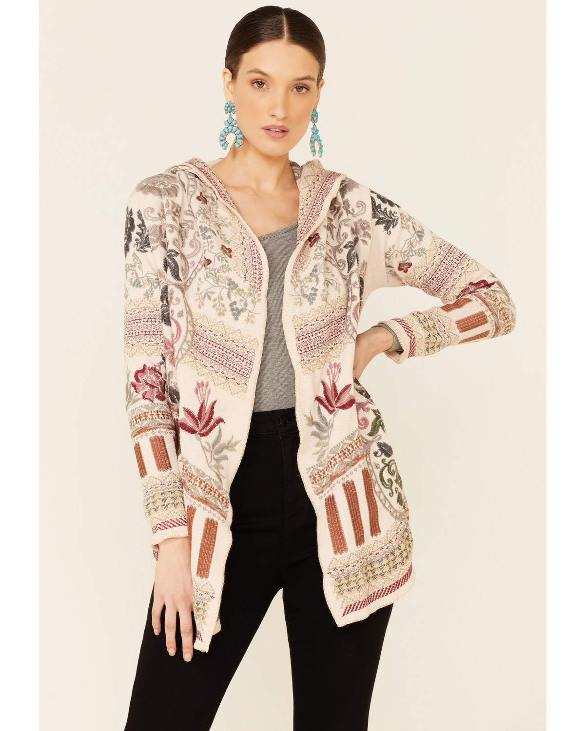Johnny Was Women s Alabaster Cordelia Short Hoodie Jacket Boot Barn in Tustin CA