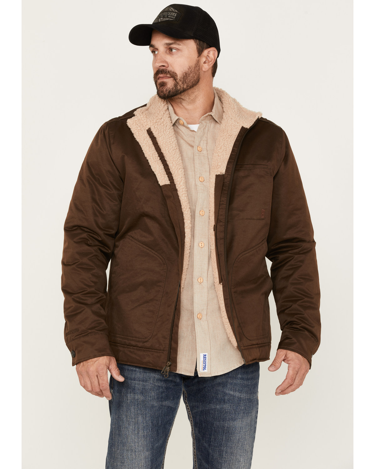 Brothers and Sons Men's Concealed Carry Sherpa Lined Jacket