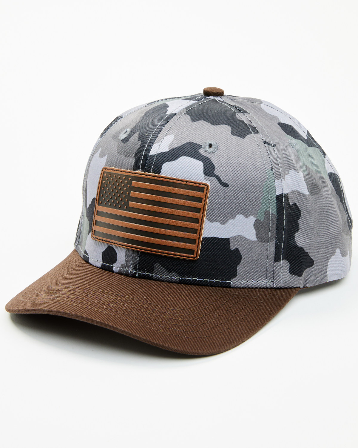 Cody James Boys' Hayes Camo Flag Patch Ball Cap