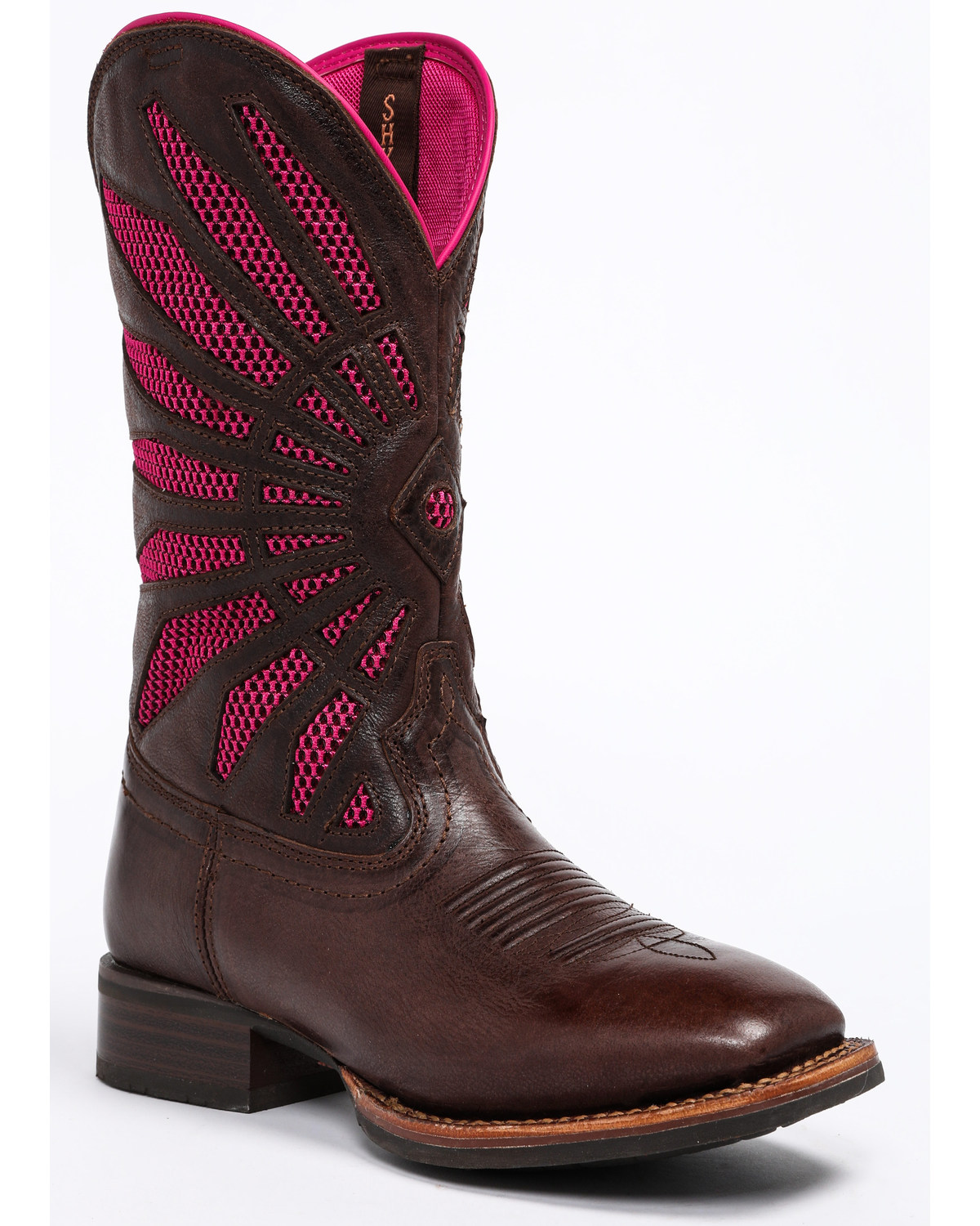 Shyanne Women's Xero Gravity Mesh Panel Western Boots - Square Toe