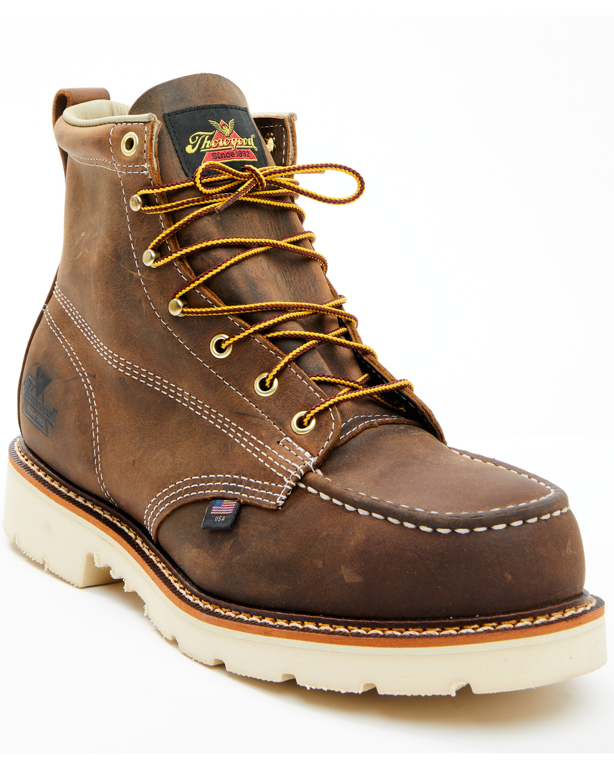 Thorogood Men's American Heritage Classics 6" Made The USA Work Boots - Steel Toe
