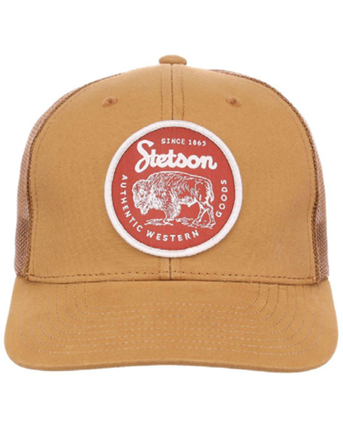 Stetson Men's Bison Circle Patch Trucker Cap
