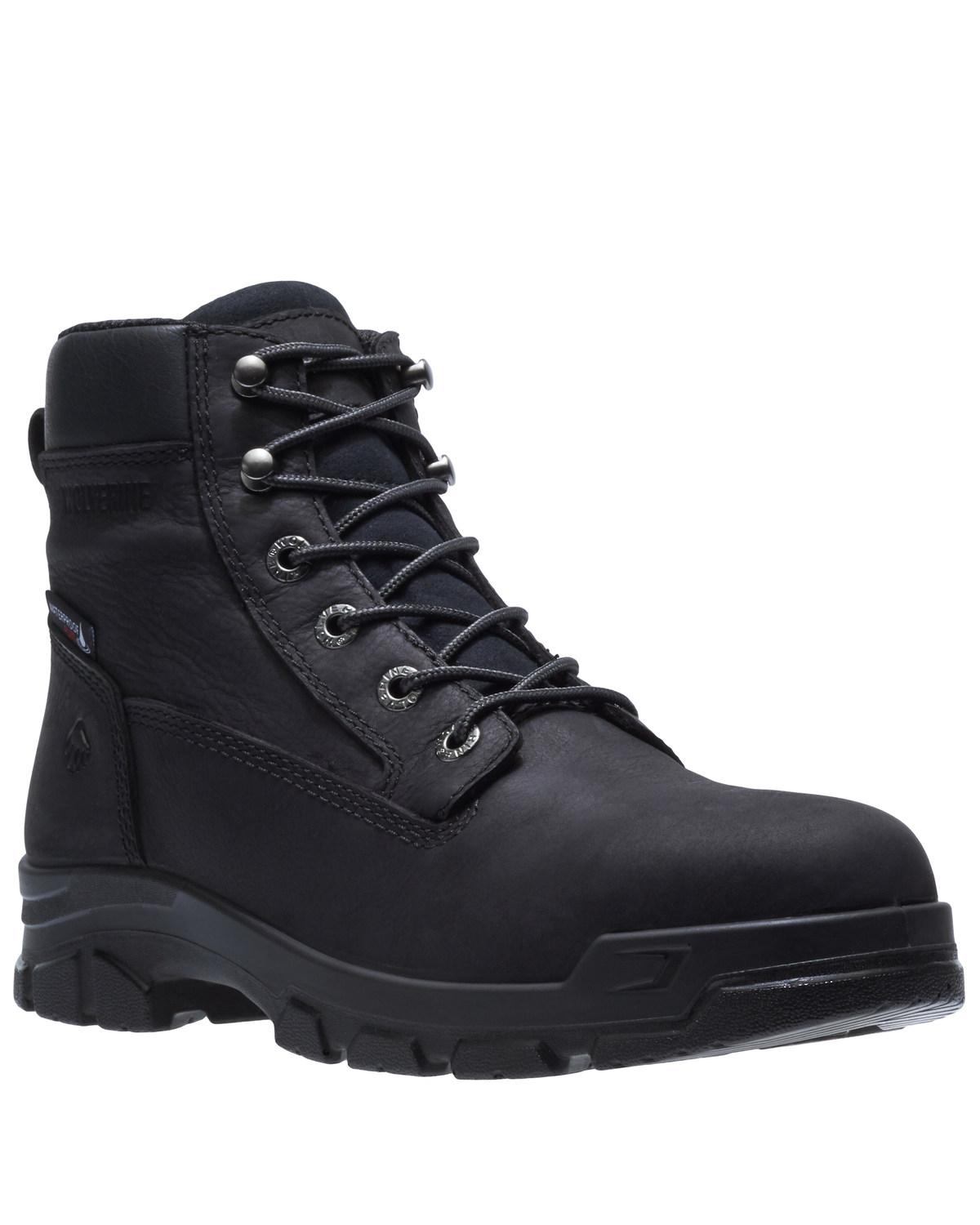 wolverine men's black boots
