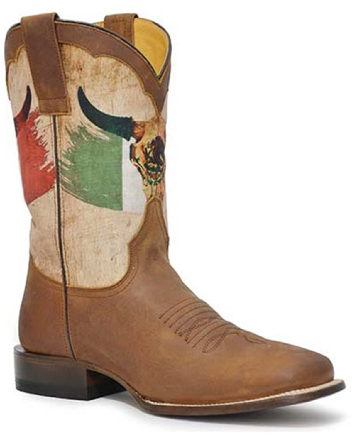 Roper Men's Viva Mexico Western Boots - Broad Square Toe