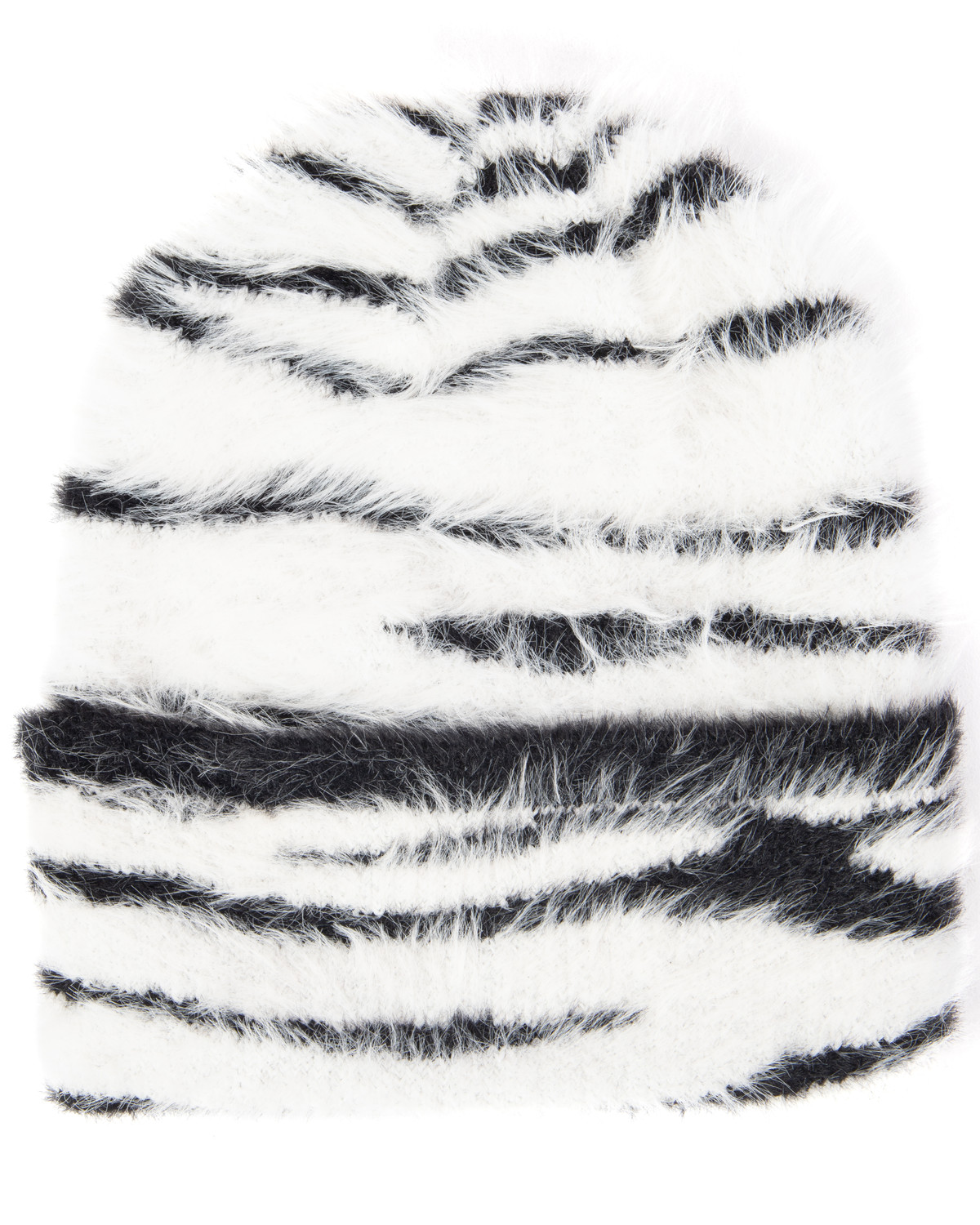 San Diego Hat Company Women's Sala Zebra Print Cuffed Beanie