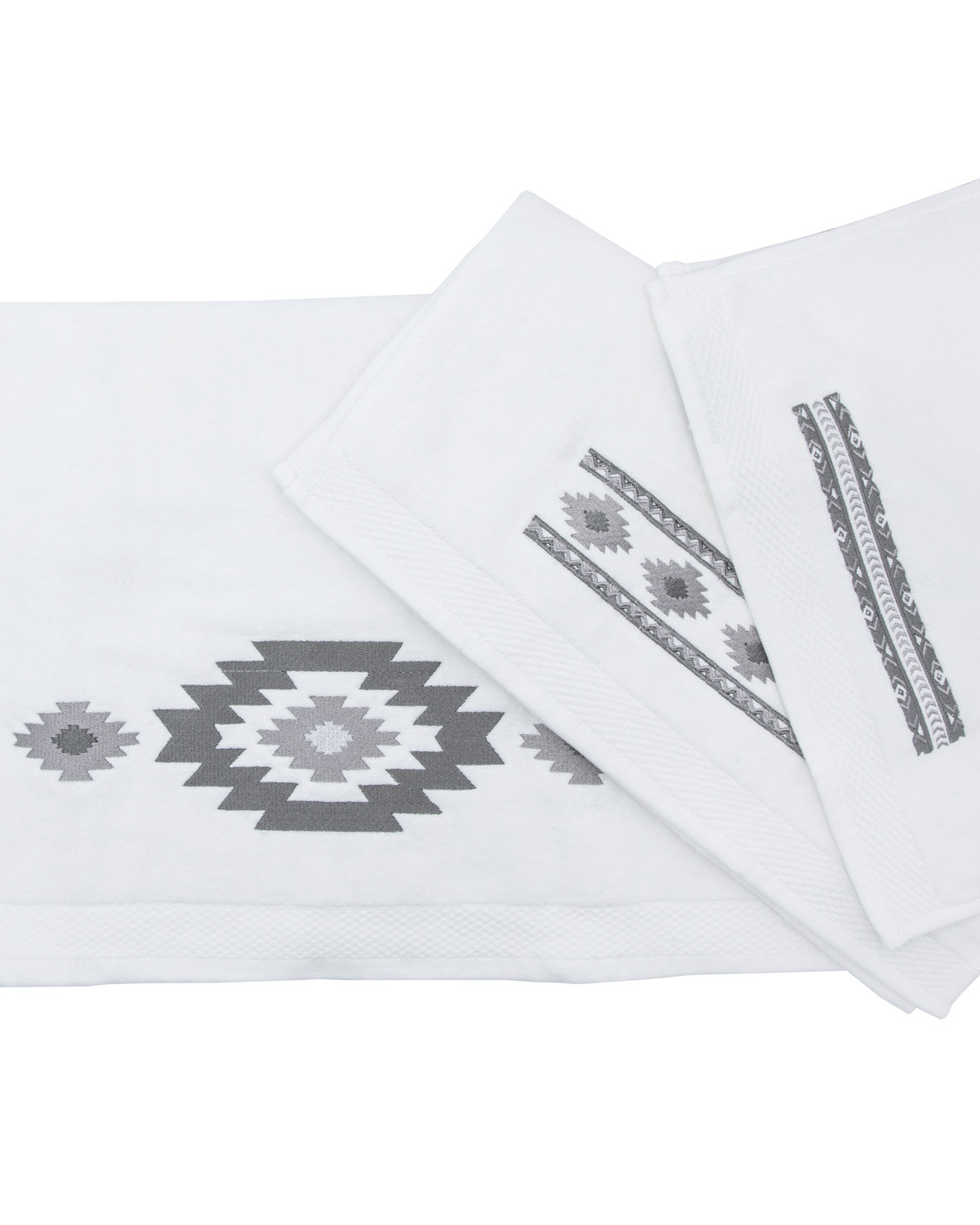 HiEnd Accents Free Spirit 3pc Embroidery Towel Set