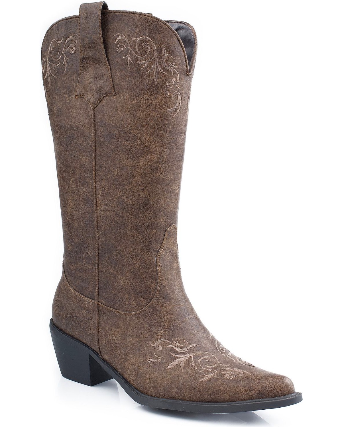 vegan leather cowboy boots