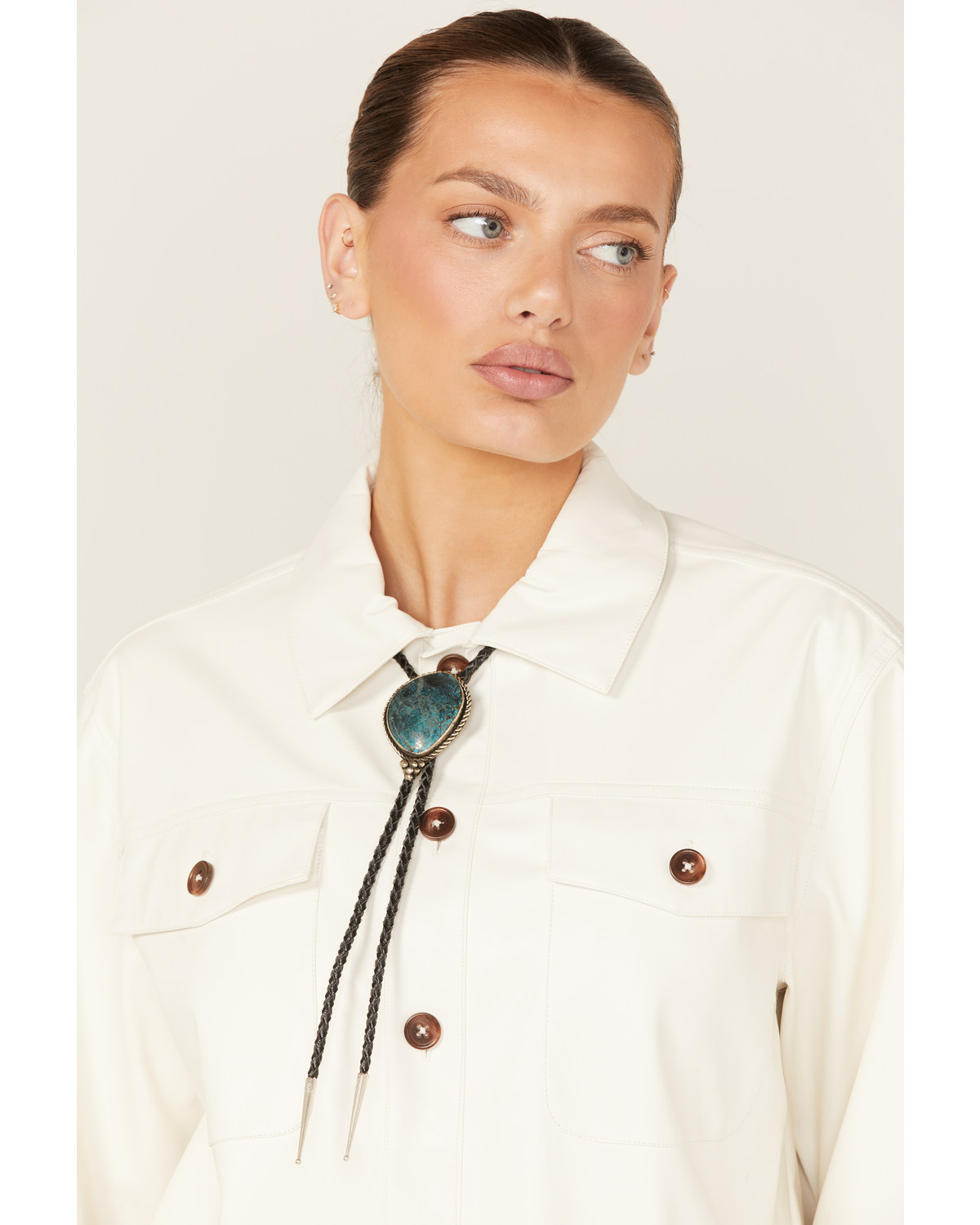 Paige Wallace Women's Freeform Nugget Bolo Necklace