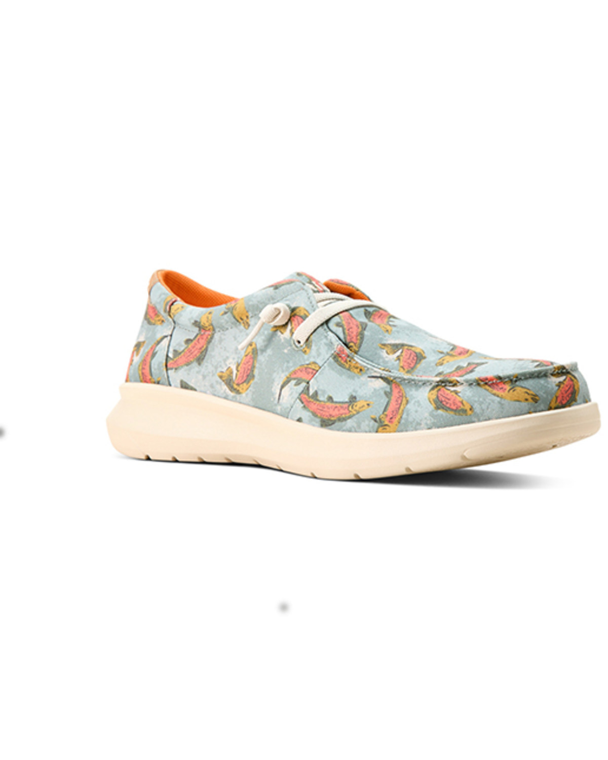 Ariat Men's Hilo Rainbow Trout Print Casual Shoes - Moc Toe