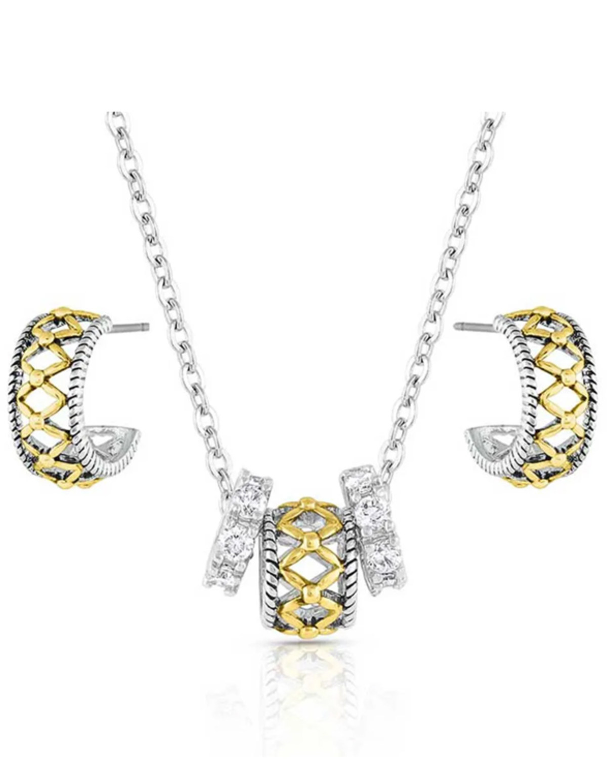 Montana Silversmiths Women's Montana Gold Woven Jewelry Set - 2 Piece
