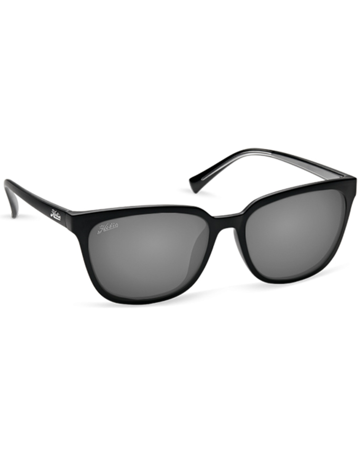 Hobie Women's Monica Black Satin & Gray Polarized Sunglasses