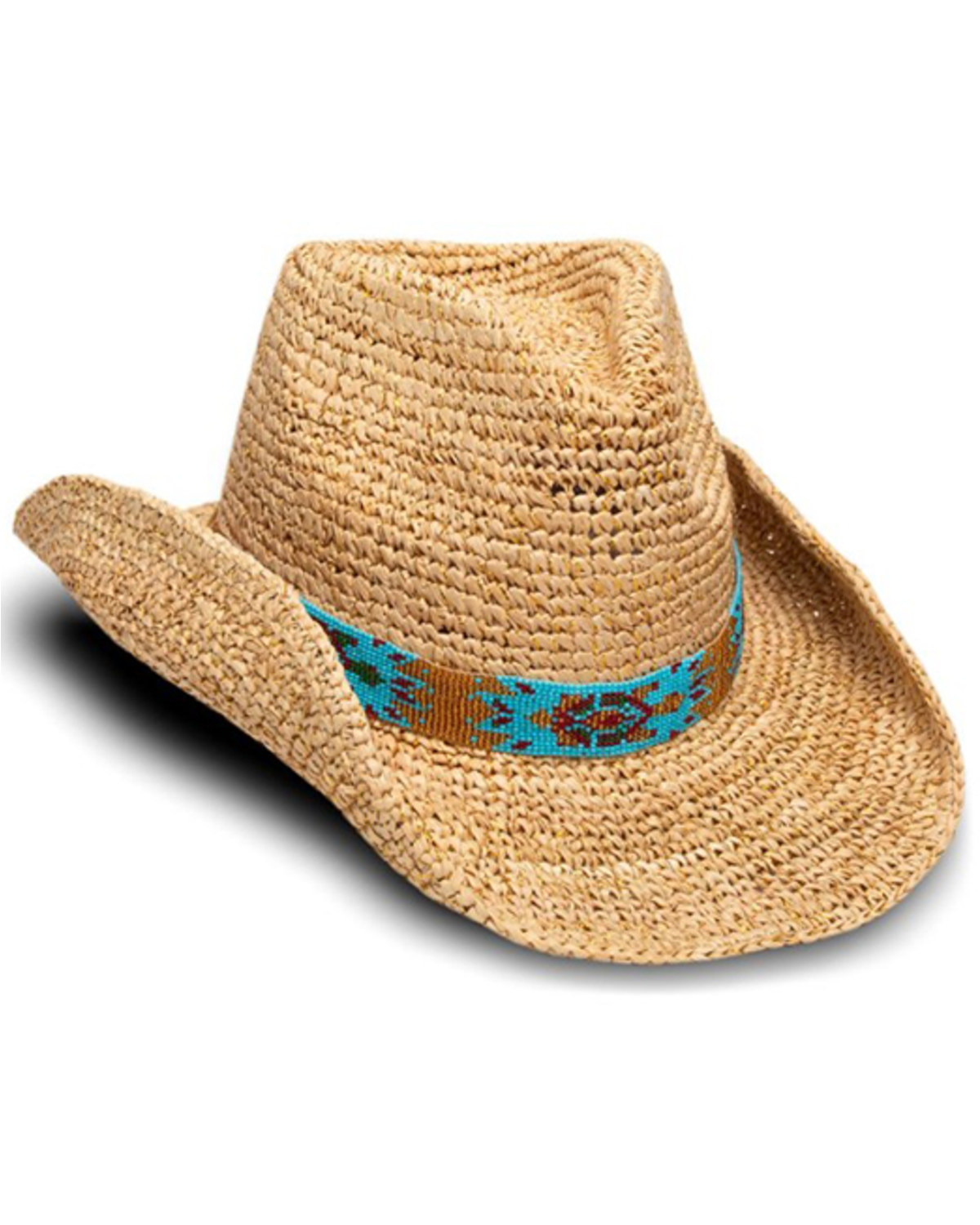 Nikki Beach Women's Mazatlan Straw Cowboy Hat