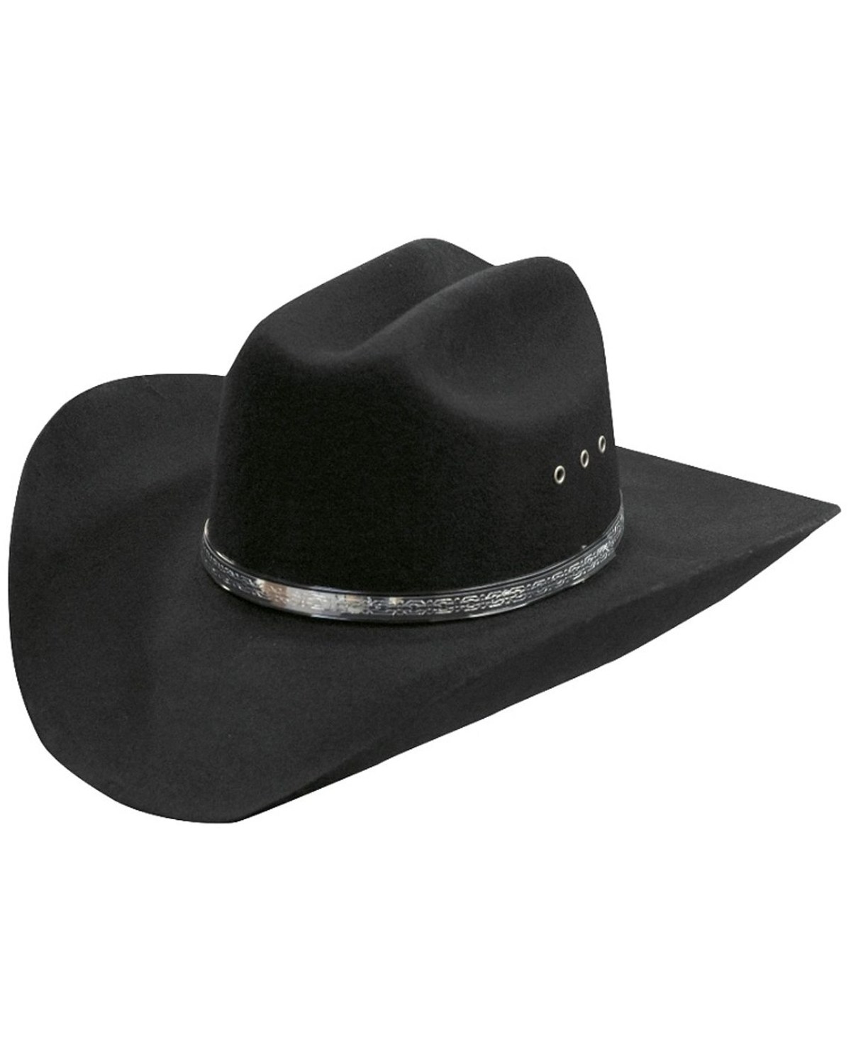Silverado Silvertone Inset Hat Band Wool Felt Cowboy Hat Boot Barn
