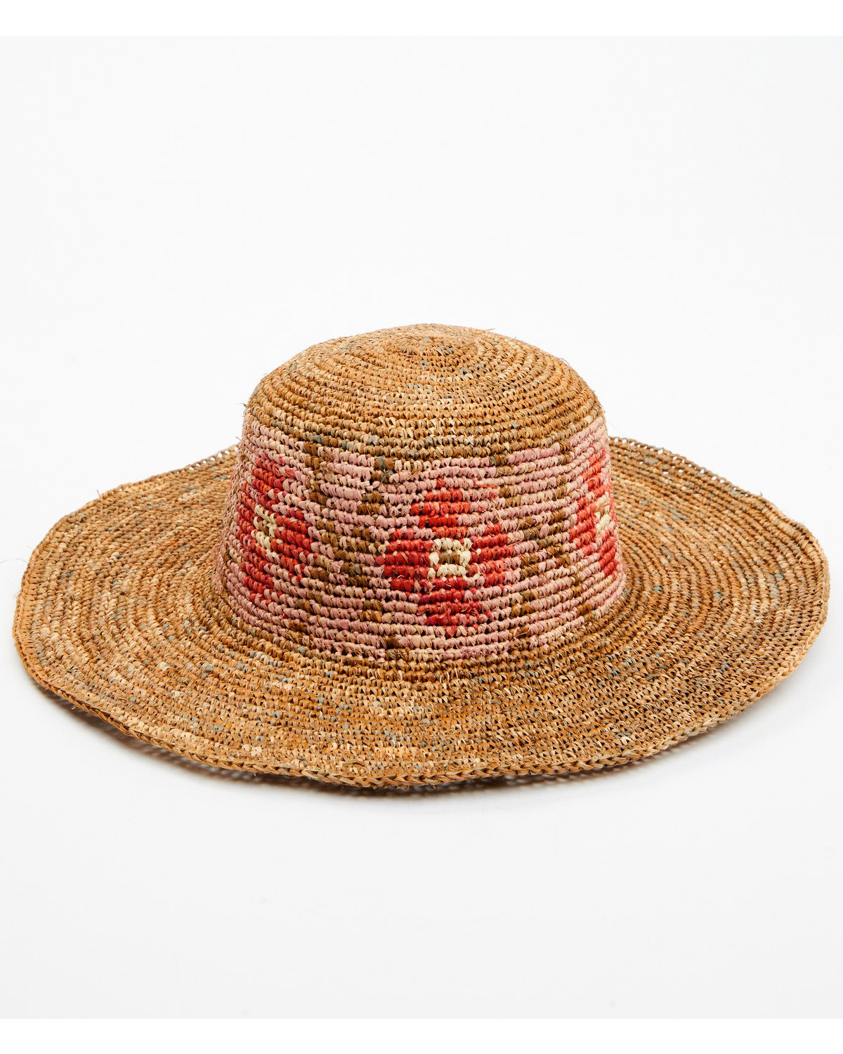 Shyanne Women's Floral Crochet Straw Fashion Sun Hat