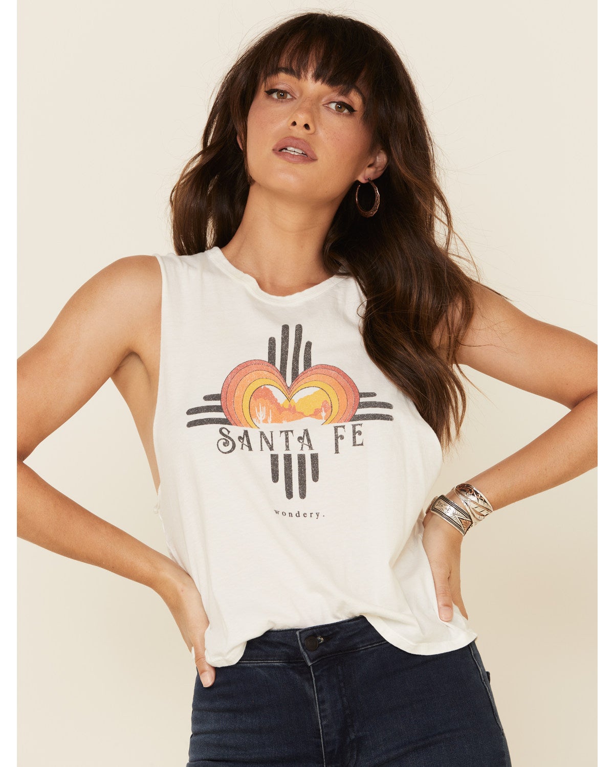 Santa Fe Graphic Muscle Tank 