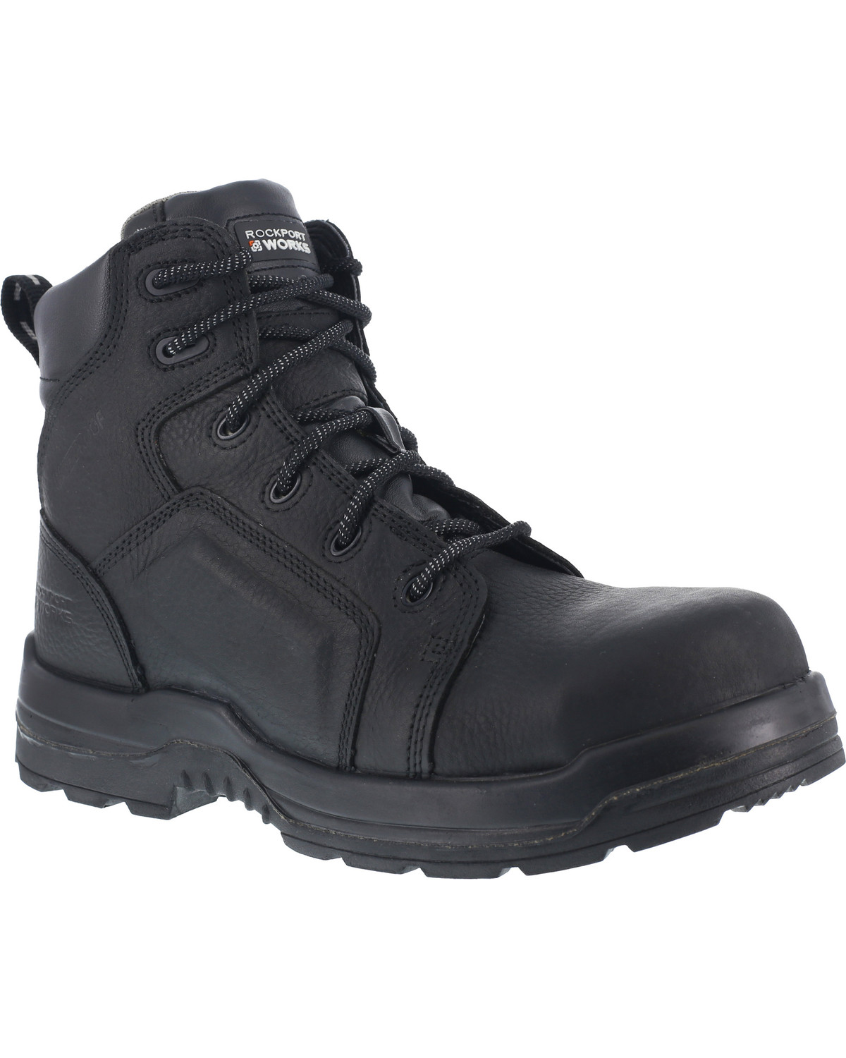 Rockport Works Women's More Energy Waterproof 6" Lace-Up Work Boots - Composite Toe