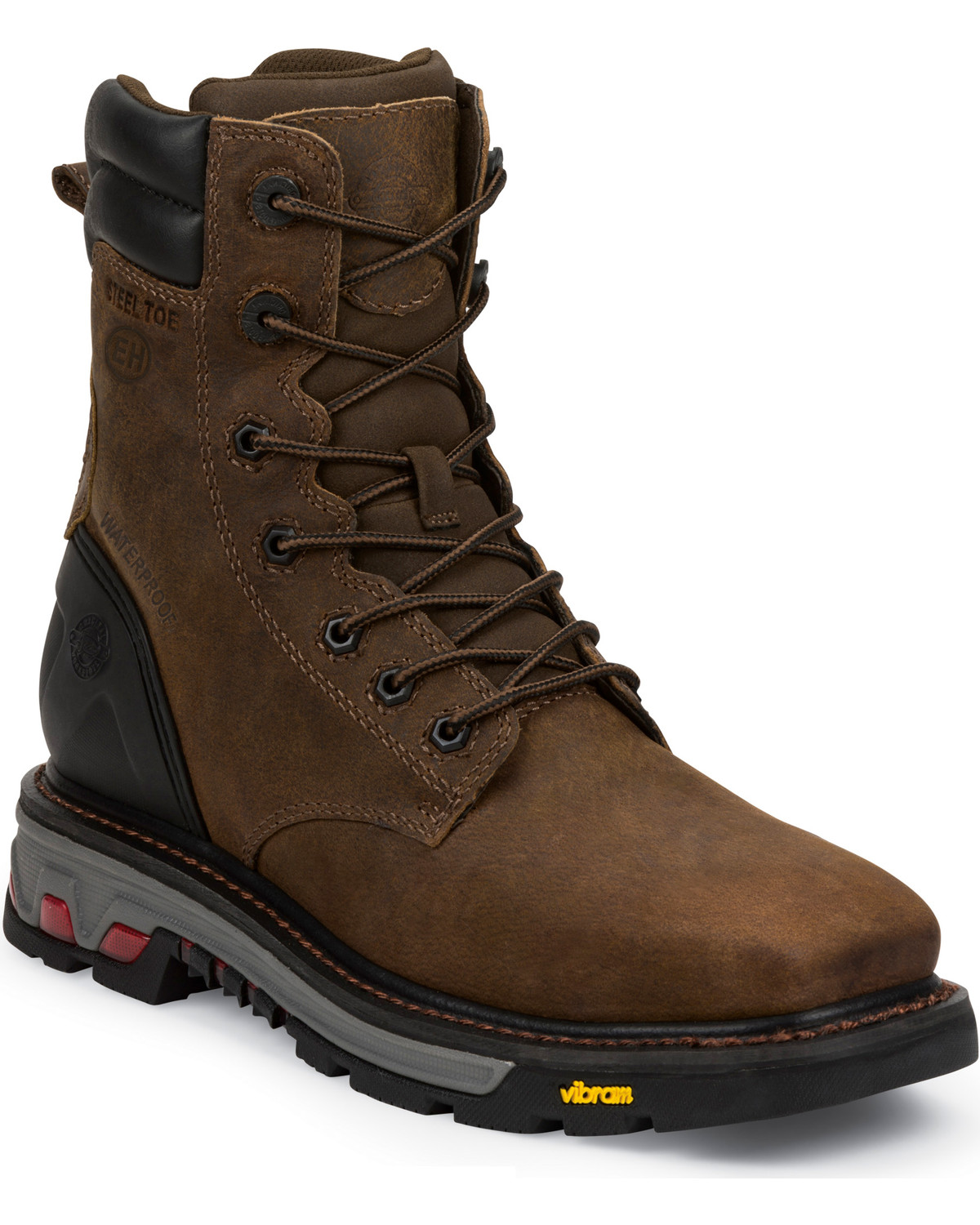 justin men's commander x5 steel work boots