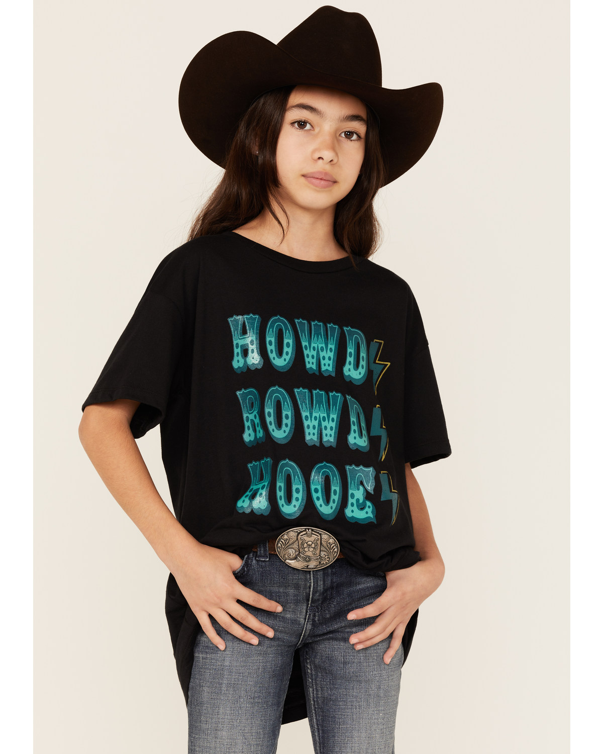 Hooey Girls' Howdy Rowdy Graphic Tee