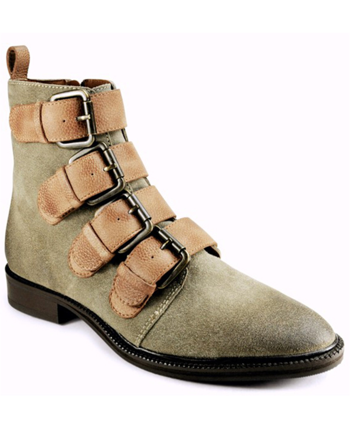 Band of the Free Women's Hawthorne Suede Buckle Boots - Medium Toe