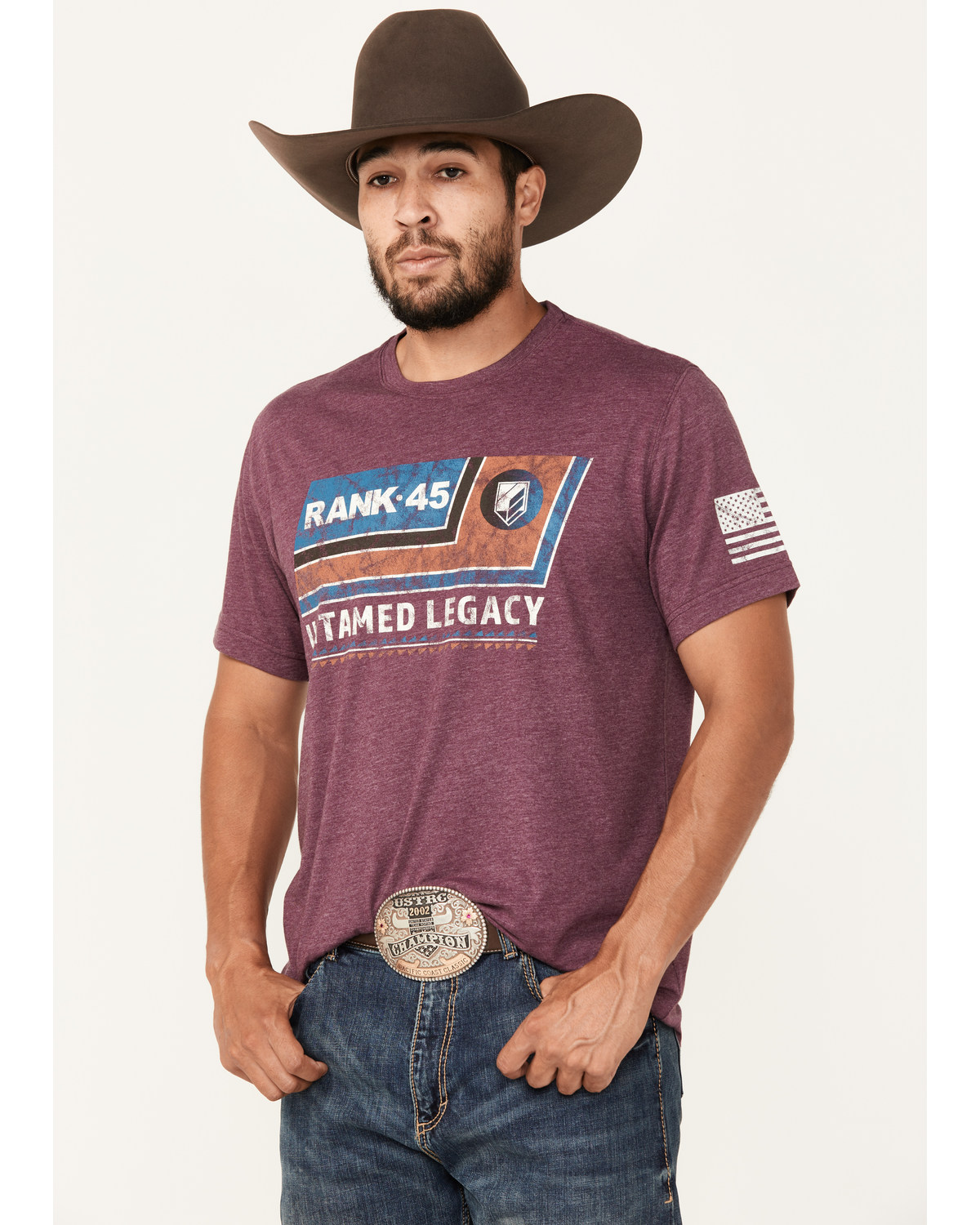 RANK 45® Men's Banner Short Sleeve Graphic T-Shirt