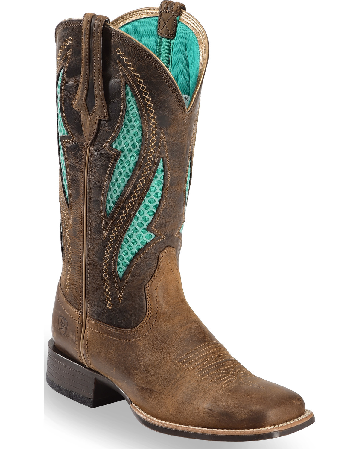 Ariat Women's VentTEK Ultra Quickdraw Western Performance Boots - Broad Square Toe