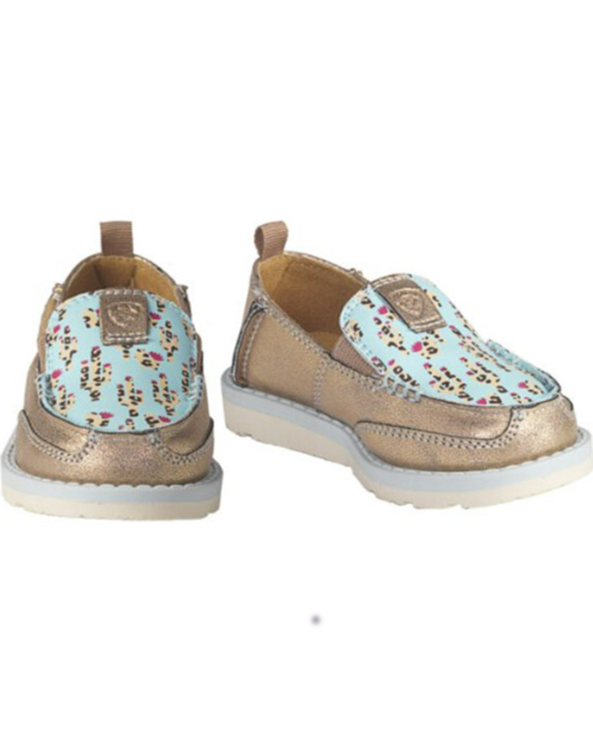Ariat Toddler-Girls' Crusier Piper Cactus Print Slip-On Casual Shoes - Moc Toe