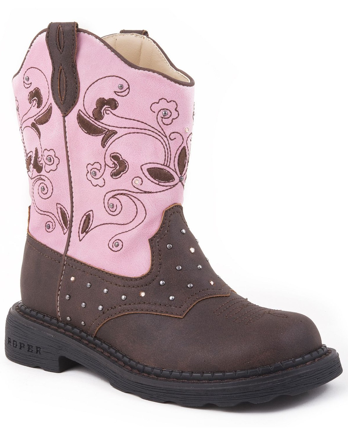Pink light up cowgirl boots top