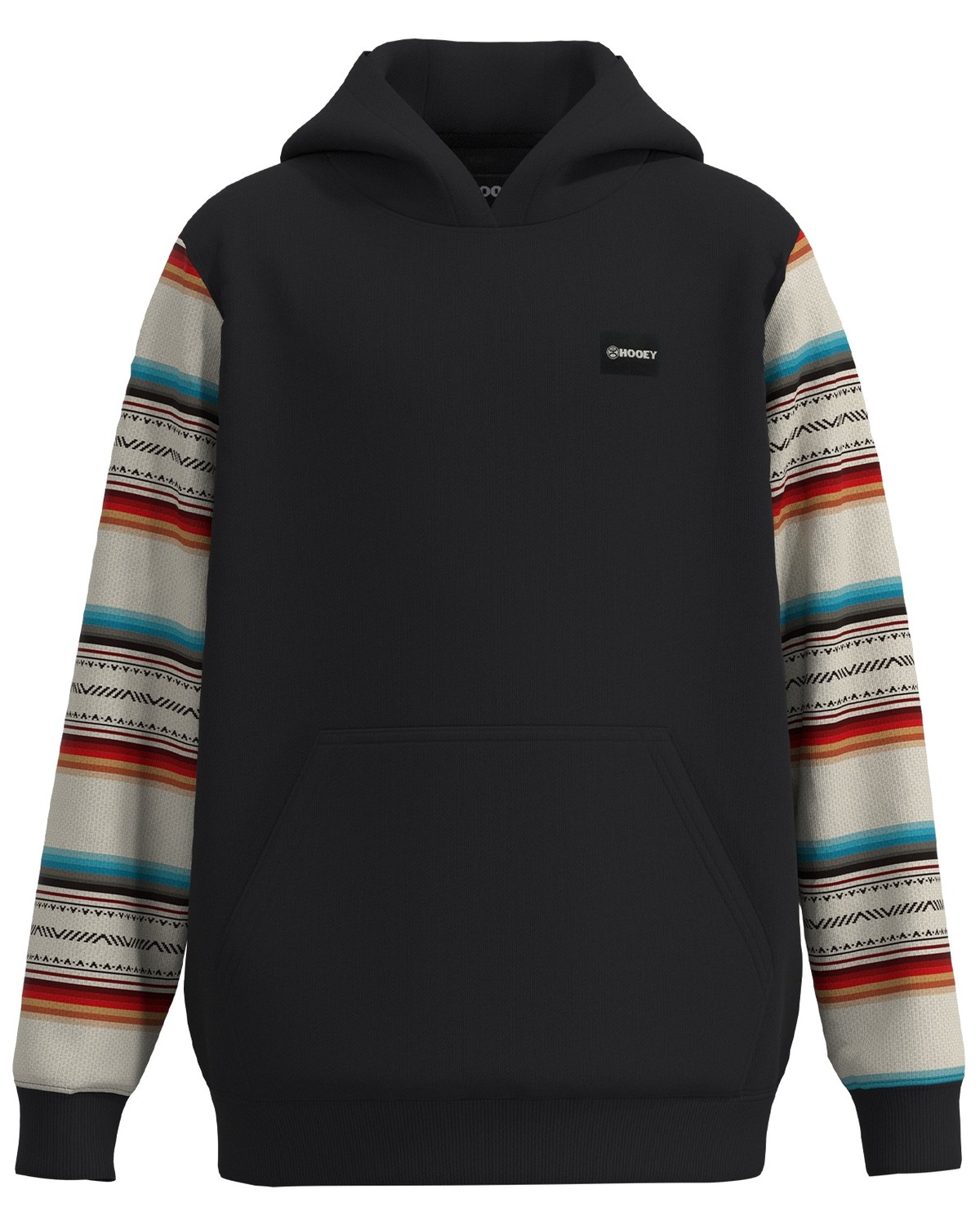 Hooey Boys' Legendary Serape Striped Print Hooded Sweatshirt