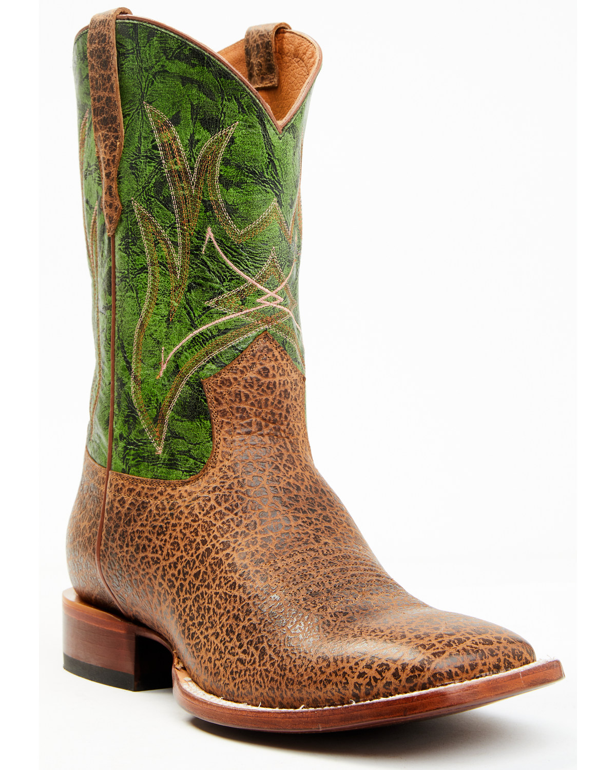 Cody James Men's Ozark Apple Leather Western Boot - Broad Square Toe