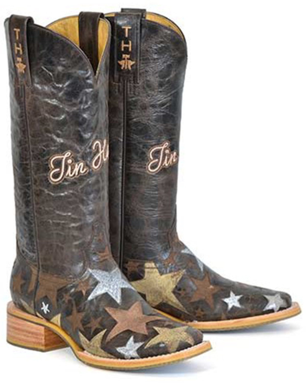 Tin Haul Women's Hollywood Stars Western Boots - Broad Square Toe