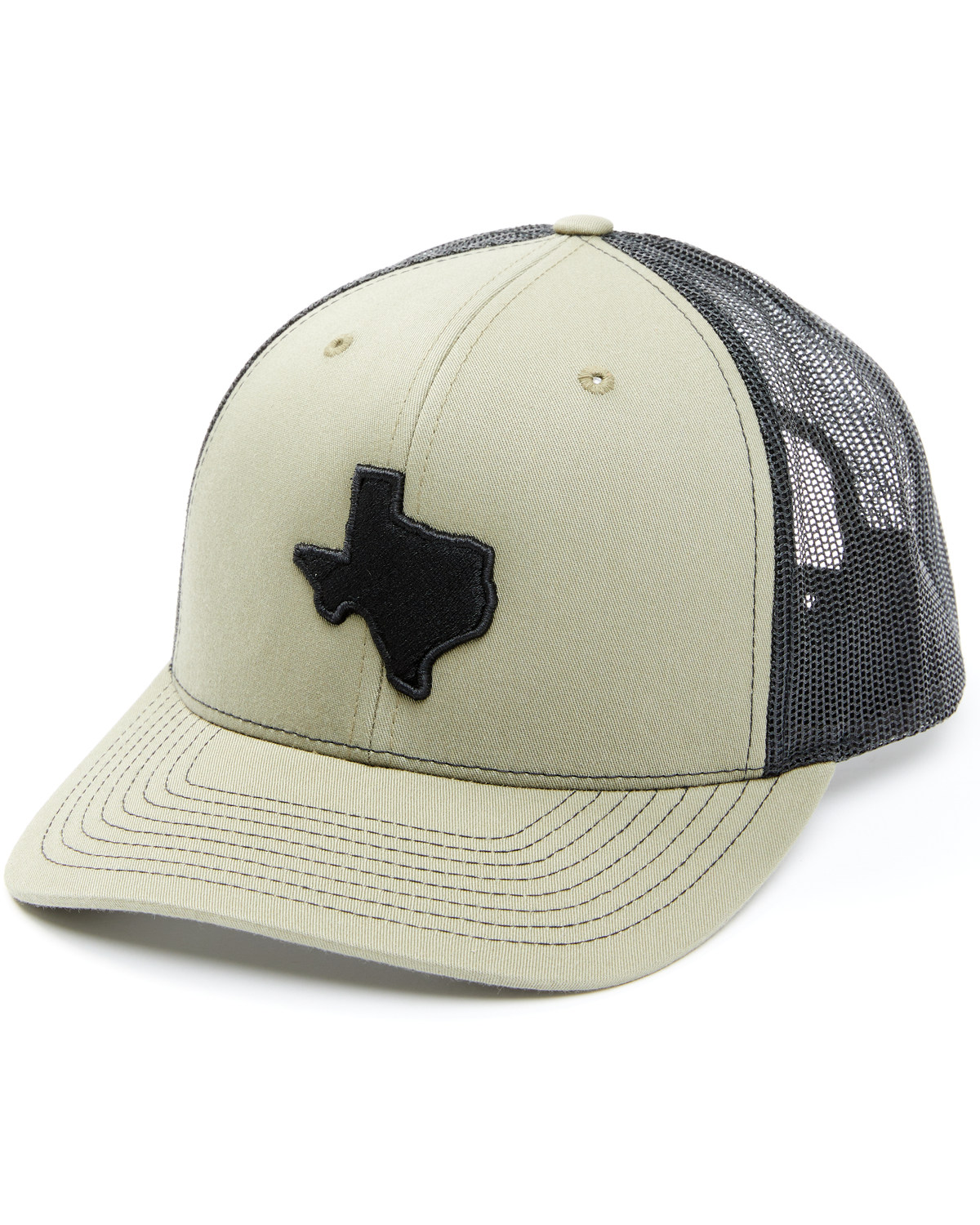 Oil Field Hats Men's Olive Texas Patch Mesh-Back Ball Cap