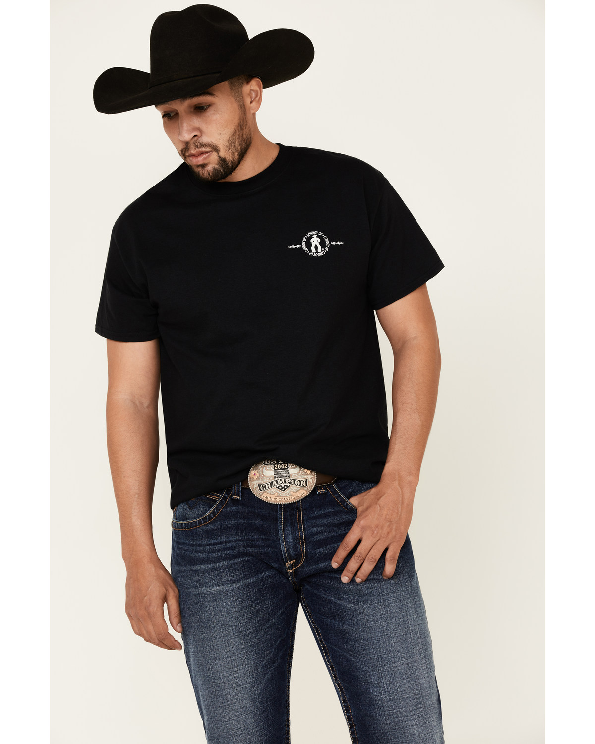 Cowboy Up Men's I Bleed Red White & Blue Short Sleeve Graphic T-Shirt