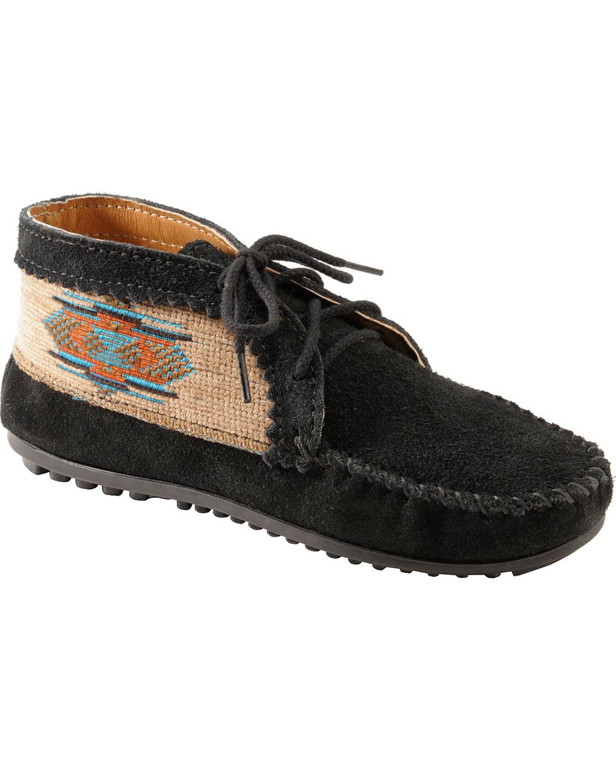 minnetonka moccasins womens black